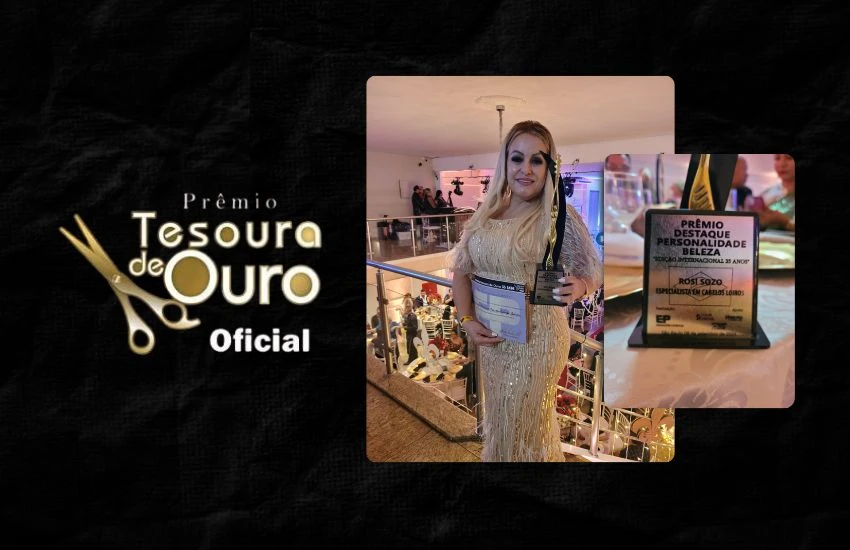 Rosi Sozo Studio Hair conquista o Prêmio Tesoura de Ouro na edição de 35 anos